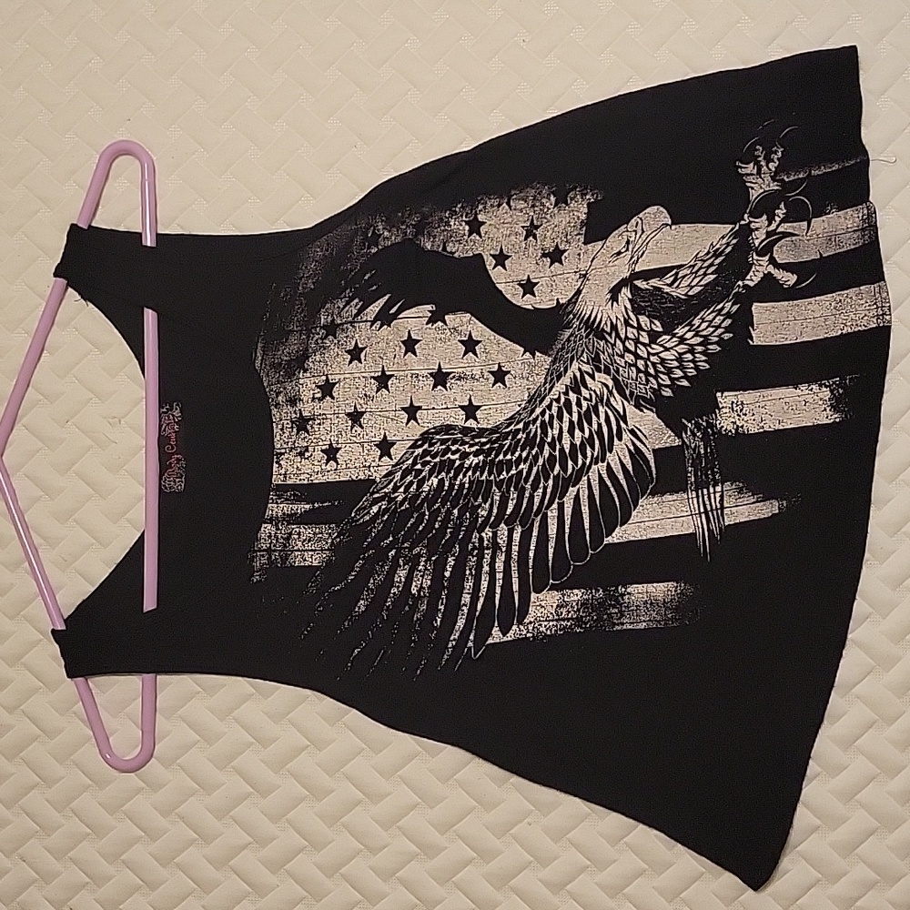 Body Central Black Graphic Tank - Size S